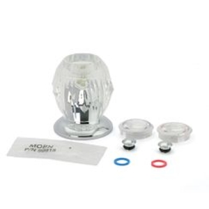 Moen® 156723 Hot/Cold Handle Kit, Chrome