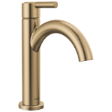 DELTA® 15749LF-CZ Nicoli™ Single Handle Bathroom Faucet, 1.2 gpm Flow Rate, 4-1/4 in H Spout, 1 Handle, Metal Push Pop-Up Drain, 1 or 3 Faucet Holes, Champagne Bronze