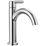 DELTA® 15749LF Nicoli™ Single Handle Bathroom Faucet, 1.2 gpm Flow Rate, 4-1/4 in H Spout, 1 Handle, Metal Push Pop-Up Drain, 1 or 3 Faucet Holes, Chrome