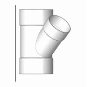 ROYAL P304 P Series Wye, Fitting/Connector: Wye, 4 in Nominal, Hub End Style, SDR 35, PVC