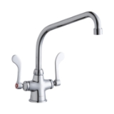 Elkay® LK500HA10T4 Classroom Faucet, 1.5 gpm Flow Rate, Arc Tube Spout, Polished Chrome, 1 Handle