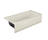 BOOTZ® 011-2364-96 Aloha Bathtub, Rectangle Shape, 60 in L x 30 in W, Right Drain, Biscuit