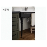 Kohler® 21105-P5 Farmstead® Transitional Leg, 4-1/4 in W x 24-1/2 in H Leg, Enameled Cast Iron