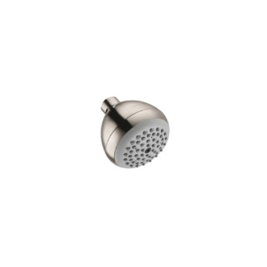 Hansgrohe 06498820 Croma E 75 1-Jet Shower Head, (1) Full Spray, 1.5 gpm Maximum, Round Head, Wall Mount, Brushed Nickel