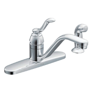 Moen® 7051 Kitchen Faucet, Banbury™, 1.5 gpm Flow Rate, Polished Chrome, 1 Handle