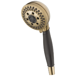 DELTA® 59445-CZ-PK Hand Shower, 5 Shower Head, 2 gpm Flow Rate, 60 in L Hose, 1/2 in Connection, Champagne Bronze