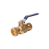 LEGEND 101-434NL T-2002NL Ball Valve With Drain, 3/4 in Nominal, Compression End Style, Brass Body, Full Port