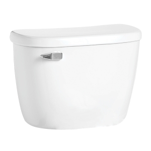 Mansfield® 125 WH Tank and Cover Only With Trip Lever, Alto™, 1.6 gpf, 2 in Flush, 3-Bolt Tank to Bowl Connection, White
