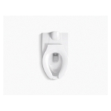Kohler® 84323-0 Kingston™ Ultra Rear Spud Flushometer Bowl, White, Elongated Shape, 15 in H Rim, 2-1/8 in Trapway