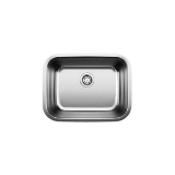 Blanco 441398 Stellar™ Laundry Sink, Rectangle Shape, 23 in W x 17-3/4 in D, Under Mount, 304 Stainless Steel, Refined Brushed