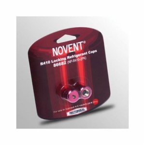 Novent® 86682 Locking Refrigerant Cap, 1/4 in Thread, Aluminum/High Grade Brass, Pink