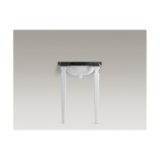 Kohler® 2318-0 Kathryn® Square Tapered Table Leg, 3-1/4 in W x 3-1/4 in D x 31-7/8 in H Leg, Fireclay, White