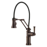 Brizo® 63225LF-RB Articulating Kitchen Faucet, Artesso®, Commercial, 1.8 gpm Flow Rate, Swivel Spout, Venetian Bronze, 1 Handle