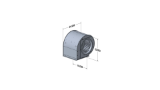 ALLIED™ 58W16 604790-01 Blower Housing Assembly, 15" x 15"