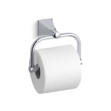 Kohler® 490-CP Memoirs® Stately Toilet Tissue Holder, 5 in H, Solid Brass, Polished Chrome