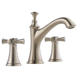 Brizo® 65305LF-BNLHP Baliza® Widespread Lavatory Faucet, Commercial, 1.5 gpm Flow Rate, 4-5/16 in H Spout, 6 to 16 in Center, Brushed Nickel, Pop-Up Drain