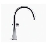 Kohler® 22064-VS Graze® Kitchen Sink Faucet, 1.5 gpm Flow Rate, High-Arc Swing Spout, 1 Handle, Vibrant® Stainless