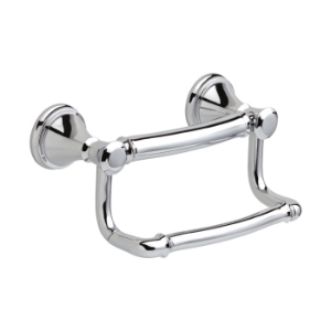 DELTA® 41350 Decor Assist™ Traditional Toilet Tissue Holder With Assist Bar, 300 lb Capacity, 4-5/16 in H, Zinc, Polished Chrome