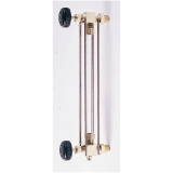 Apollo™ 2035100 20-350 Square Pattern Water Gauge, 5/8 in Dia Sight, 1/2 in Connection NPT Connection, 12 in L, 400 psi Working