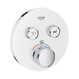 GROHE 29160LS0 Thermostatic Trim, 7.7 gpm Valve, StarLight® Moon White