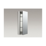 Kohler® 2938-PG-SAA Catalan® Mirrored Cabinet with Hinge, 15 in OAW x 36 in OAH, Anodized Aluminum, Satin