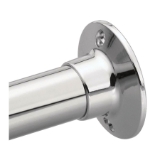 Moen® 63-5-HD Shower Rod, Donner, 1 in Dia x 5 ft L Rod/Track, Stainless Steel, Stainless Steel