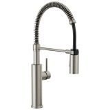 DELTA® 18803-SP-DST Pull-Down Kitchen Faucet, 1.8 gpm Flow Rate, Spotshield Stainless, 1 Handle, Spray/Aerated Stream Function