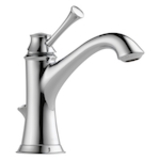Brizo® 65005LF-PC Lavatory Faucet, Baliza®, Commercial, 1.5 gpm Flow Rate, 4-5/16 in H Spout, 1 Handle, Pop-Up Drain, 1 Faucet Hole, Polished Chrome, Function: Traditional