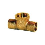 LEGEND 302-343NL Pipe Tee, 1/2 in Nominal, C x C x FNPT End Style, Copper