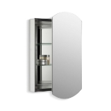 Kohler® 3073-NA Archer® Single Door Medicine Cabinet, 5 in OAL x 20 in OAW x 31 in OAH, Anodized Aluminum