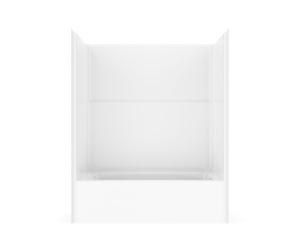 Clarion TS6032L-WH 60 in L x 33 in W Icon AcrylX™ One-Piece Tub Shower, Left Hand Drain, White