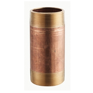 Merit Brass 2048-300 Pipe Nipple, 3 in x 3 in L MNPT, Brass, SCH 40/STD, Domestic