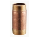 Merit Brass 2048-300 Pipe Nipple, 3 in x 3 in L MNPT, Brass, SCH 40/STD, Domestic
