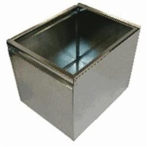 Snappy™ 394-21 Return Air Box, 21-1/2 in L x 22 in W x 18 in D, Steel, Galvanized