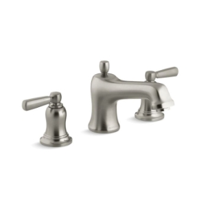 Kohler® T10585-4-BN Bancroft® Bath Tub Faucet Trim, 16 gpm Flow Rate, 8 in Center, Vibrant® Brushed Nickel, 2 Handles, Traditional
