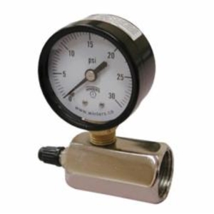 Wal-Rich 1838104 Standard Gauge, 30 psi Pressure, 3/4 in FNPT Connection, 2 in Dia Dial