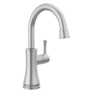 DELTA® 1920-AR-DST Transitional Beverage Faucet, 1.5 gpm Flow Rate, Arctic Stainless, 1 Handle, Commercial/Residential