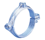 nVent CADDY 4550300PL Split Ring Hanger, 3 in Pipe/Tube, 1/2 in Rod, 300 lb Load, Malleable Cast Iron, Plain