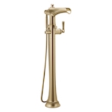 Brizo® T70161-GL Freestanding Tub Filler, Rook®, 1.8 gpm Flow Rate, Luxe Gold, 1 Handle