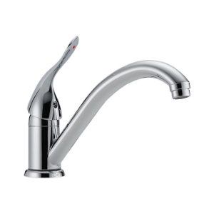 DELTA® 101LF-HDF HDF® Centerset Kitchen Faucet, 1.8 gpm Flow Rate, Swivel Spout, Chrome, 1 Handle