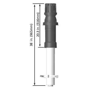 Rinnai® 224356NPP Roof Discharge Termination, Polypropylene