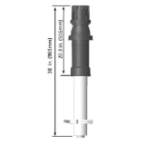 Rinnai® 224356NPP Roof Discharge Termination, Polypropylene