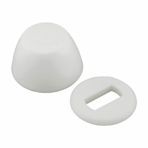 Wal-Rich 1348003 Bolt Cap With Clip, Plastic, White