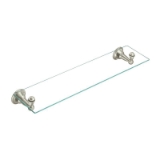 Moen® DN6890BN Vanity Shelf, Sage®, 22-3/4 in OAD x 3.09 in OAH, Tempered Glass, Brushed Nickel