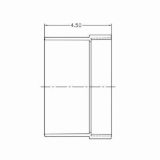 ROYAL P1406 P Series, 6 in nominal, Sewer Hub x FNPT end style, SDR 35, PVC