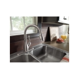 DELTA® 9178-SP-DST Leland® Pull-Down Kitchen Faucet, 1.8 gpm Flow Rate, Spotshield Stainless, 1 Handle, 1/3 Faucet Holes, Traditional