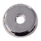 Wal-Rich 1731608 Split Escutcheon, 1-3/8 in Nominal, Plastic, Polished Chrome