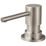 Brizo® RP79275SS Solna® Contemporary Soap/Lotion Dispenser, 13 oz Bottle Capacity, Deck Mount, Stainless Steel