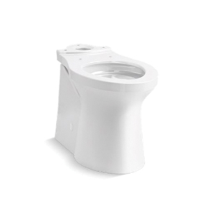 Kohler® 20148-0 Betello™ Comfort Height® Chair Height Toilet Bowl, White, Elongated Shape, 12 in Rough-In, 2-1/8 in Trapway