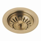 DELTA® 72010-CZ Kitchen Sink Flange and Strainer, 4-1/2 in Nominal, 4-1/2 in OAL, Tailpiece Connection, Brass, Champagne Bronze